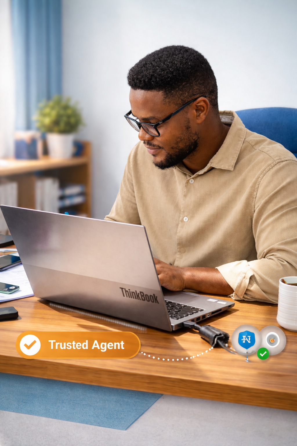 Worker browsing job opportunities